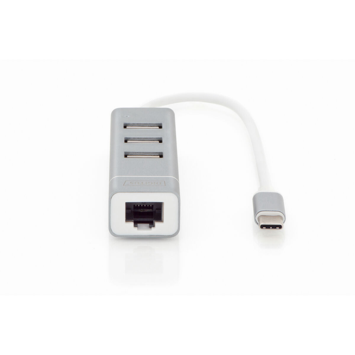 Hub USB Digitus Grijs Zilverkleurig Aluminium